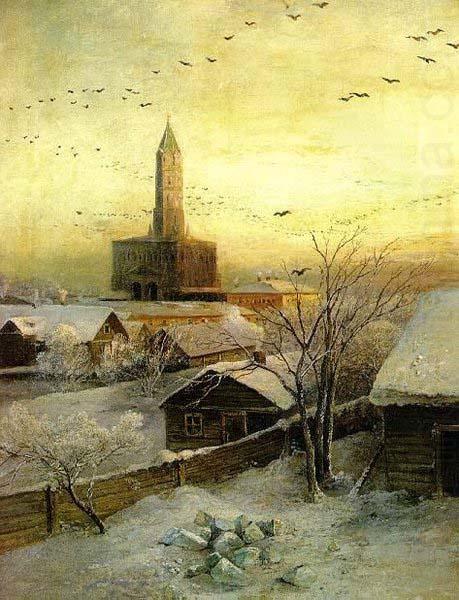 Alexei Savrasov Sukharev Tower china oil painting image